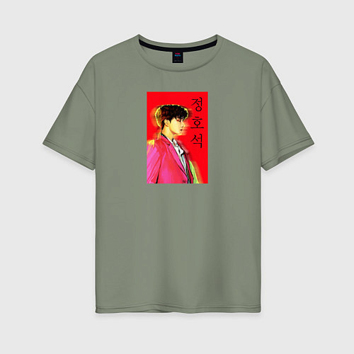 Женская футболка оверсайз Чон Джонгук / Авокадо – фото 1