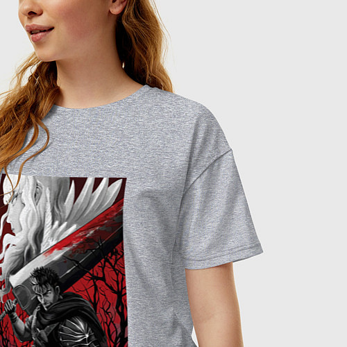Женская футболка оверсайз Griffith and Gats / Меланж – фото 3