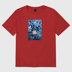 Женская футболка оверсайз Техен вода