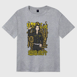 Женская футболка оверсайз Токийские мстители Кейске Баджи Baji Keisuke