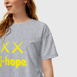 Футболка оверсайз женская BTS j-hope, цвет: меланж — фото 2