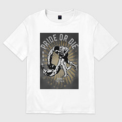 Женская футболка оверсайз MMA бой