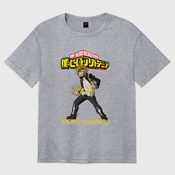 Женская футболка оверсайз Моя геройская академия Denki Kaminari