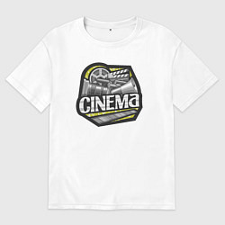 Футболка оверсайз женская Киношка, цвет: белый