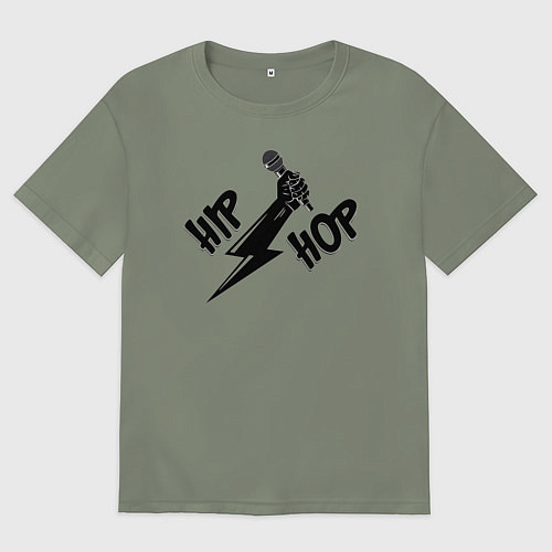 Женская футболка оверсайз Хип-хоп музыка / Авокадо – фото 1