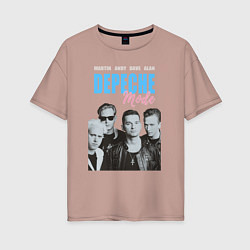 Женская футболка оверсайз Depeche Mode Vintage