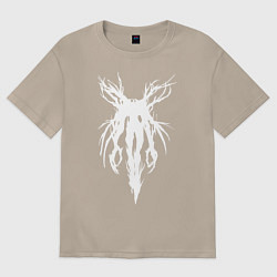 Футболка оверсайз женская Demon Y2K, цвет: миндальный