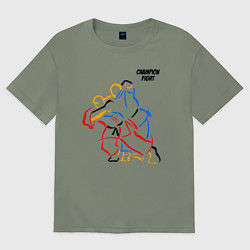 Женская футболка оверсайз Champion - fight