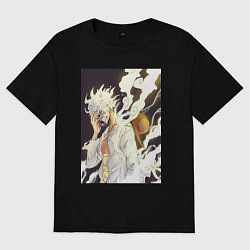 Женская футболка оверсайз Ван-Пис Луффи джойбой