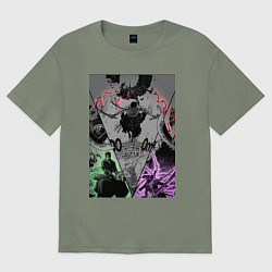 Женская футболка оверсайз Ван-Пис Зоро Ророноа пират