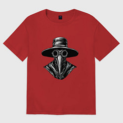 Женская футболка оверсайз Доктор чумной