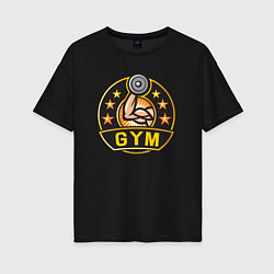 Женская футболка оверсайз Gym stars