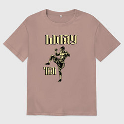 Женская футболка оверсайз Крутой боец муай тай