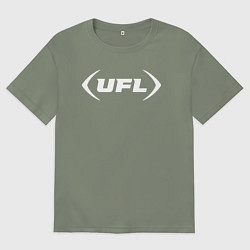Футболка оверсайз женская Ufl logo, цвет: авокадо