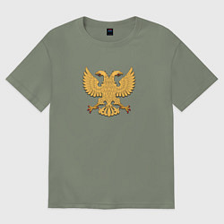 Женская футболка оверсайз Герб в виде орла