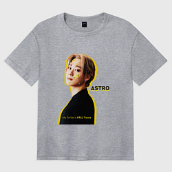 Женская футболка оверсайз Улыбка astro