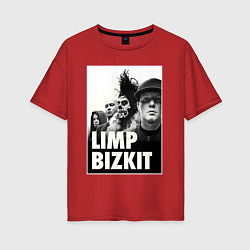 Женская футболка оверсайз Limp Bizkit all