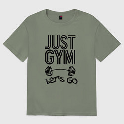 Футболка оверсайз женская Just gym, цвет: авокадо