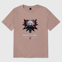 Женская футболка оверсайз Ведьмак лого из игры