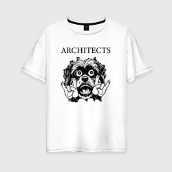 Женская футболка оверсайз Architects - rock dog