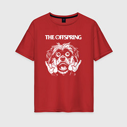 Женская футболка оверсайз The Offspring rock dog