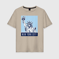 Женская футболка оверсайз New York style