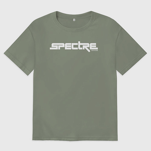 Женская футболка оверсайз Spectre divide logotype / Авокадо – фото 1