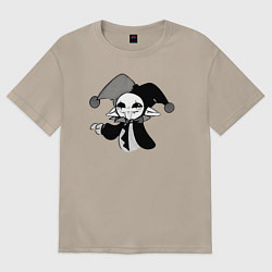 Женская футболка оверсайз Мультяшный клоун