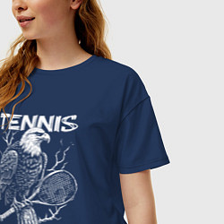 Футболка оверсайз женская Орел теннис, цвет: тёмно-синий — фото 2
