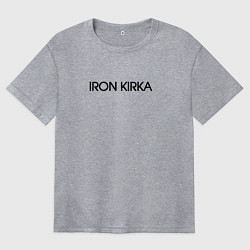 Футболка оверсайз женская Iron kirka, цвет: меланж