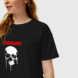 Футболка оверсайз женская Не берите в голову, цвет: черный — фото 2