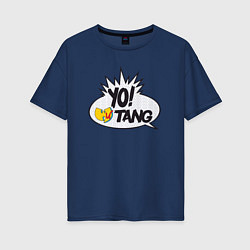 Футболка оверсайз женская Yo Wu-Tang, цвет: тёмно-синий