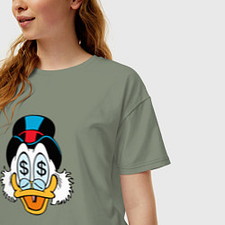 Футболка оверсайз женская Скрудж, цвет: авокадо — фото 2
