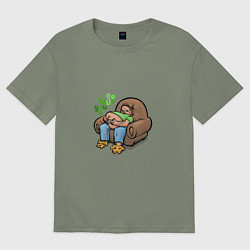 Женская футболка оверсайз Слишком быстрый для тебя