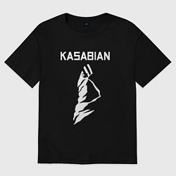 Футболка оверсайз женская Kasabian - logo, цвет: черный