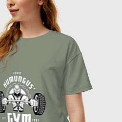 Футболка оверсайз женская Lord humungus - gym workout, цвет: авокадо — фото 2