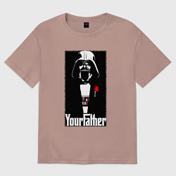 Женская футболка оверсайз Крёстный отец Дарт Вейдер