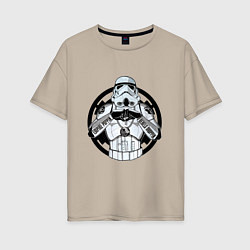 Женская футболка оверсайз Империя победит повстанцы падут