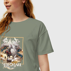 Футболка оверсайз женская Генерал Цзин Юань, цвет: авокадо — фото 2