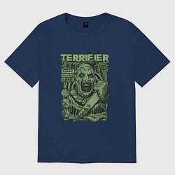 Женская футболка оверсайз Ужасающий постер