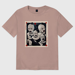 Женская футболка оверсайз Арт джокер