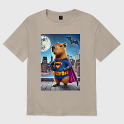 Футболка оверсайз женская Batcapy - ai art fantasy, цвет: миндальный