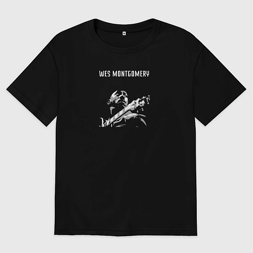 Женская футболка оверсайз Tribute to Wes Montgomery / Черный – фото 1