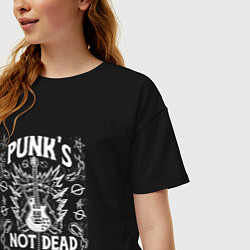 Футболка оверсайз женская Вечный бунт, цвет: черный — фото 2