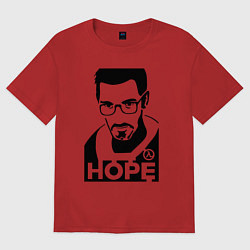 Женская футболка оверсайз Gordon Freeman - надежда