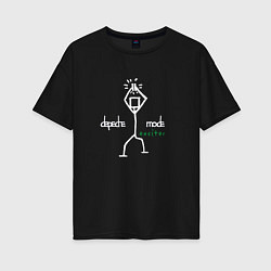 Футболка оверсайз женская Depeche Mode - Exciter merch, цвет: черный