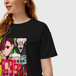 Футболка оверсайз женская Momo Ayase х Ken Takakura, цвет: черный — фото 2