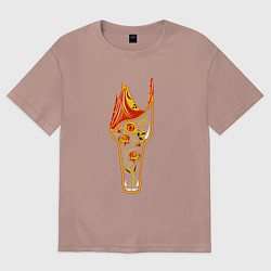 Женская футболка оверсайз Розочка