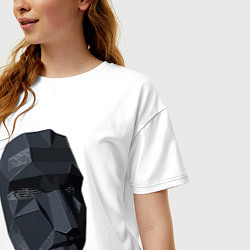 Футболка оверсайз женская Boss mask, цвет: белый — фото 2