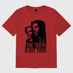 Футболка оверсайз женская Fox and Dana, цвет: красный